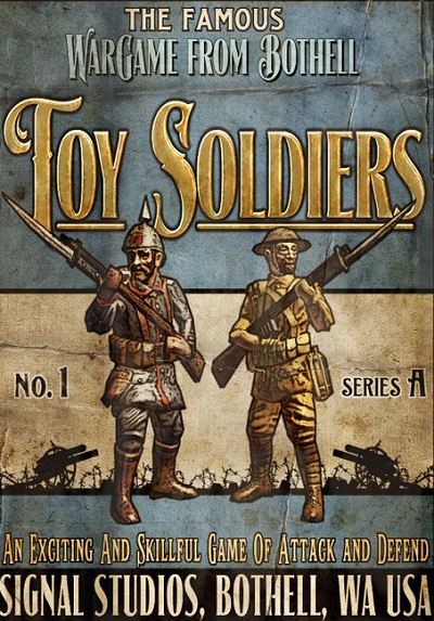 玩具兵團-Toy Soldiers-　　《玩具兵團（Toy Soldiers）》是一款結合第一人稱射擊和塔防即時戰略的玩法，玩家可以在地圖上部署軍隊或是親自操作軍事單位，和玩具兵一同防禦敵人的進攻。

　　遊戲的故事背景設定在第一次世界大戰的玩具場景中，遊戲裡頭出現的士兵或是坦克車、飛機等軍事單位全部都是玩具。遊戲的目的是在敵人一波波的攻勢中守護自己的玩具箱，透過設置機槍塔或拒馬等軍事設施，阻止敵軍衝進玩具箱。

　　《玩具...