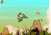 無敵原始人-无敌原始人-這是一個很好玩的橫版射擊遊戲，主人公為一個石器時代的原始人。他騎著飛龍開始了自己的冒險。遊戲為法語，不過非常簡單