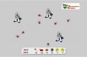消滅蟑螂-消灭蟑螂-遊戲用滑鼠鍵點擊各個按鈕出擊。