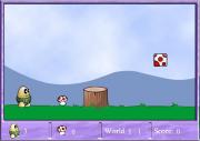橡子冒險記-橡子冒险记-一個不錯的冒險類遊戲，用左右鍵控制移動，下鍵蹲下，用空白鍵跳躍可以吃蘑菇，Z鍵可以攻擊。