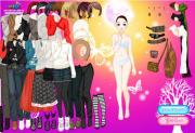 冬季時尚2006-冬季时尚2006-滑鼠拖動最新冬季時尚女裝飾物到女孩身上為她打扮，點右下角粉色按鈕展示。