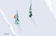 滑雪-滑雪-方向鍵控制，空白鍵跳