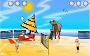 沙灘排球賽-沙滩排球赛-用鍵盤控制遊戲，按空白鍵拍排球，每次都有三次機會，只要把排球打到對方的地盤就可以了。