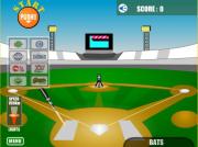 投球機器-投球机器-遊戲用滑鼠鍵點擊揮棒出擊，當投球機器發球時畫面上會出現紅點提示，你就可以作好準備了。