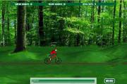 單車森林之旅-单车森林之旅-風景優美的綠色幽靜的森林，開展一場自行車賽是很美妙的運動。 方向鍵控制，要注意積蓄力量才能上高坡，下麵有能量條提示。