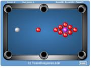 狂熱桌球2-狂热桌球2-遊戲玩法與其他檯球遊戲有點不一樣，它是要擊中相同顏色的球得分，用滑鼠鍵點擊拖動可以蓄力出擊。