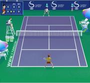 中國網球公開賽-中国网球公开赛-方向鍵控制選手移動，空格鍵擊球，發球時按住空格鍵後用方向鍵選擇發球落點